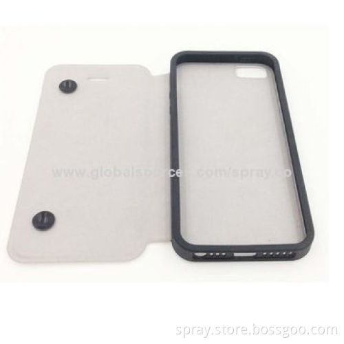 Ultra-slim PU Cases for iPhone 5S, PC + TPU Frame Hot Sealing Technology